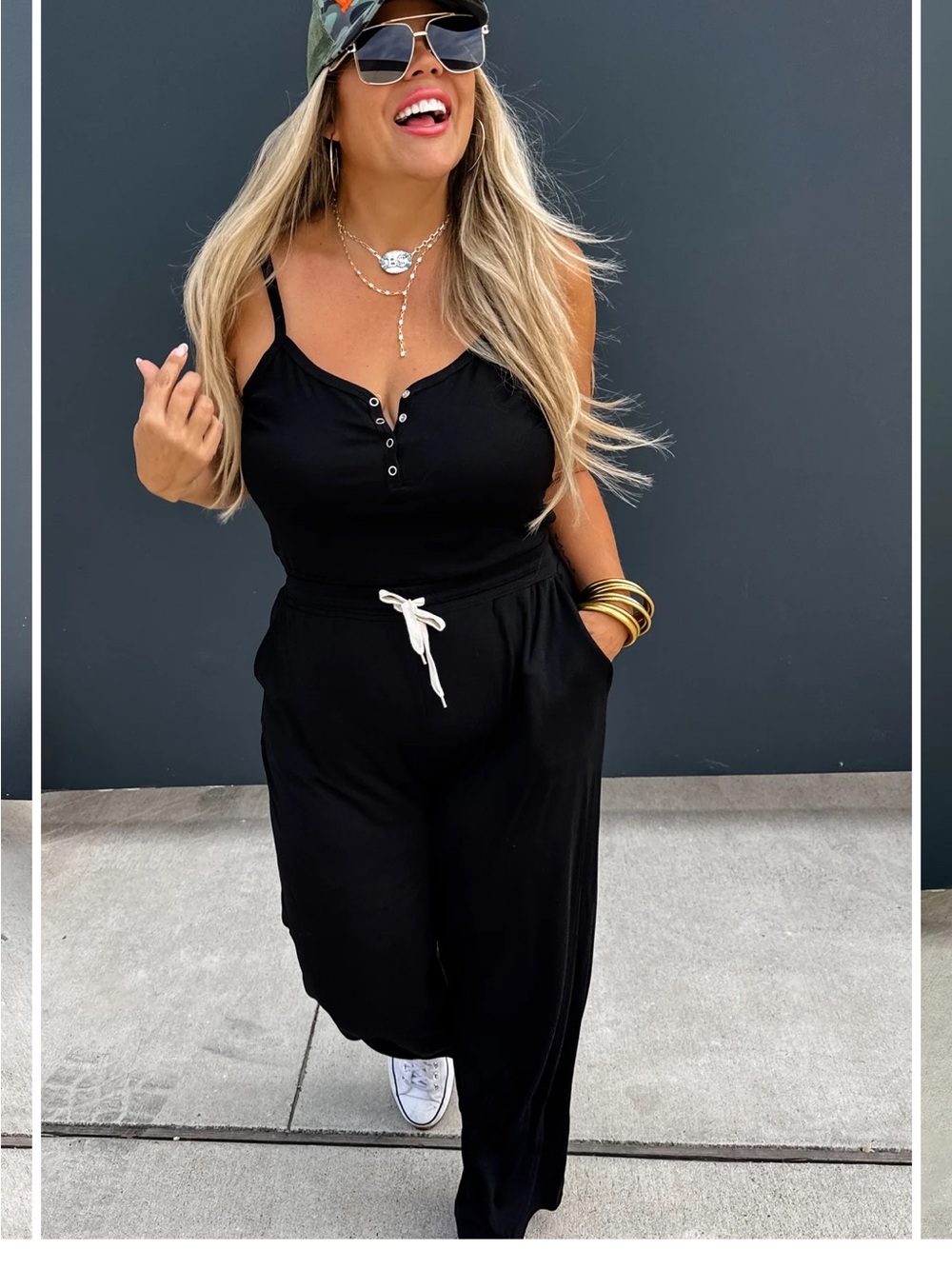 Black Sleeveless Jumpsuit